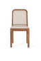 Sillas de Madera de Acacia y Tela Beige - Lote de 2